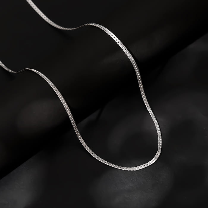 SILVER SLEEK CHAIN FOR MEN