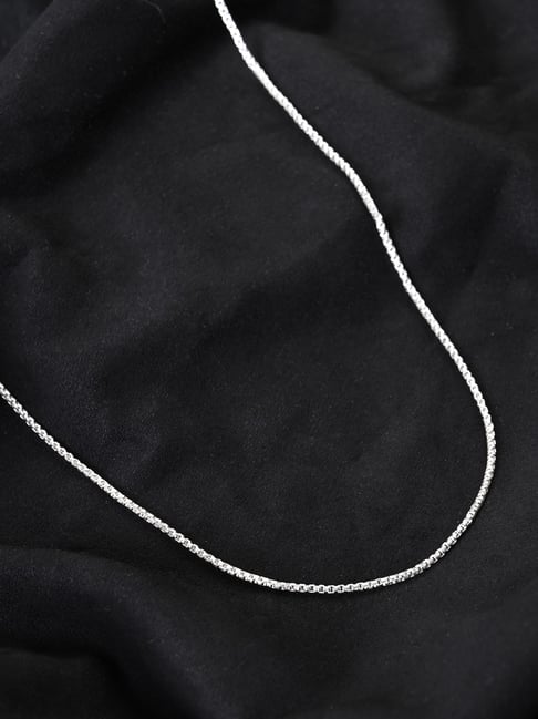 SILVER SLEEK CHAIN FOR MEN