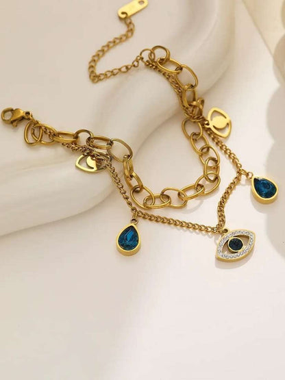 EVIL CHARMS CHAIN BRACELET