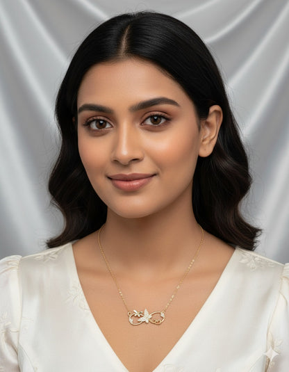 INFINITY BUTTERFLY CHAIN PENDANT