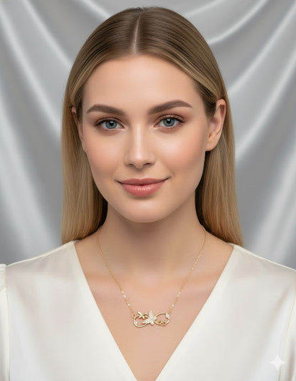 INFINITY BUTTERFLY CHAIN PENDANT