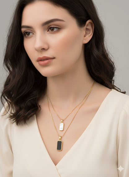 2 IN 1 COLOR  CHAIN PENDANT