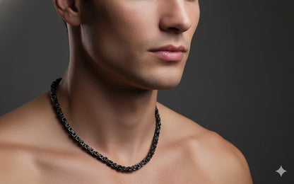 BYZANTINE CHAIN BLACK