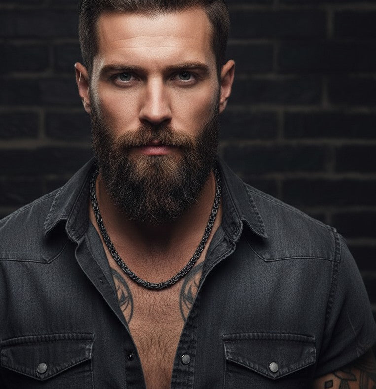 BYZANTINE CHAIN BLACK