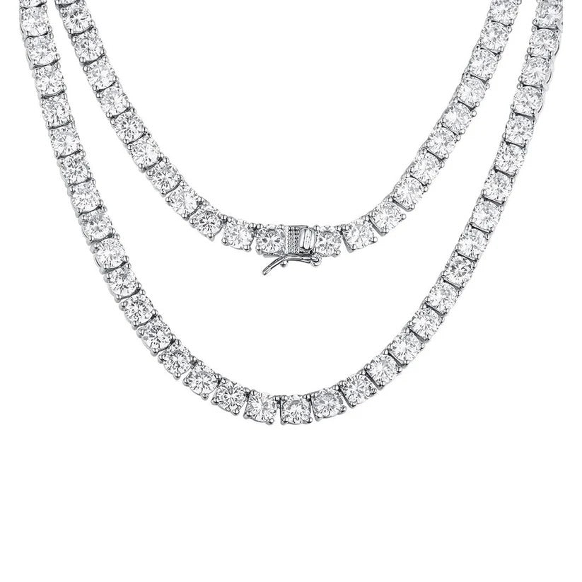 ICED TENNIS SET SILVER