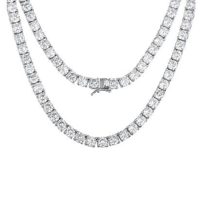 ICED TENNIS SET SILVER