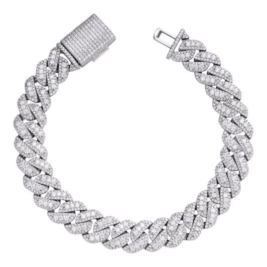 ICED ELITE CUBAN BRACELET (Moissanite/Cubic Zirconia )