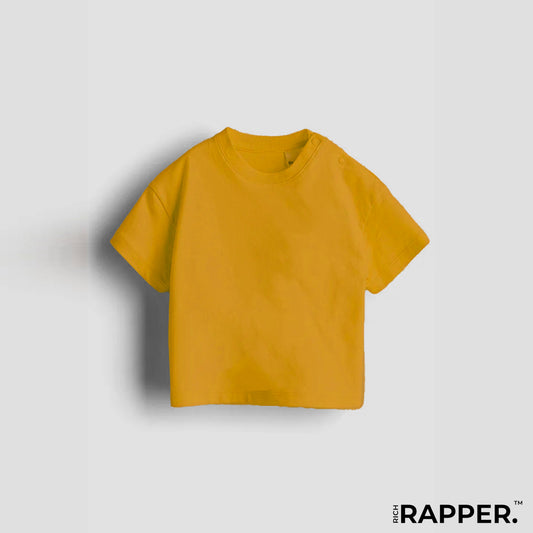 Plain Baby T-Shirt - Mustard (0-6 Years)