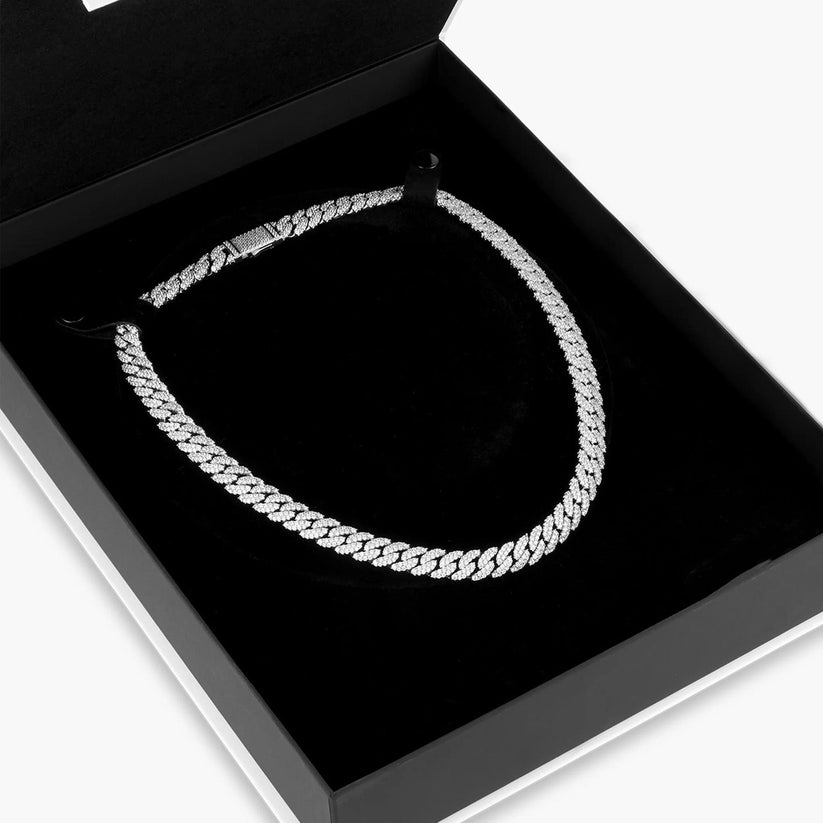 Sliver Chain Rapper ICED CUBAN CHAIN - SILVER – Rich Rapper Official