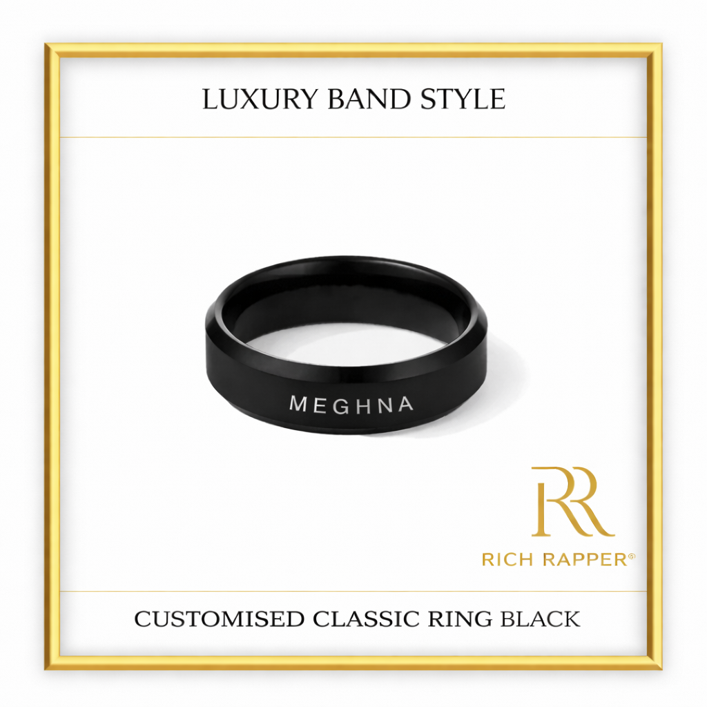 CUSTOMISED RING - BLACK / GOLD / SILVER