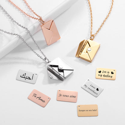 CUSTOMISED ENVELOP PENDANT