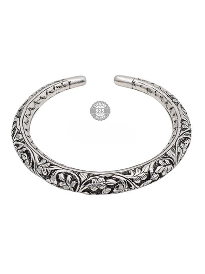 925 Antic Finish Nakshi Work Mens Twist Kada