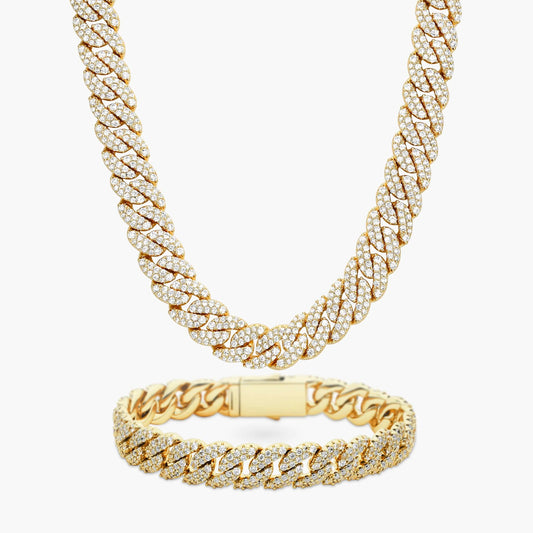 ICED OUT CUBAN SET - GOLD